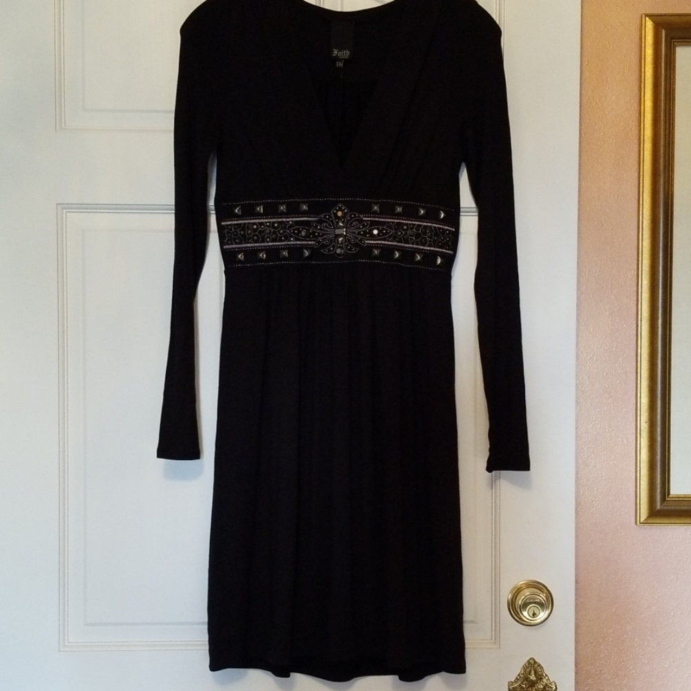 Faith Connexion black dress with studs
